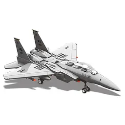 Конструктор Wange Винищувач F-15 Eagle Fighter  військова техніка авіація літак ,262 деталі - мініатюра 6
