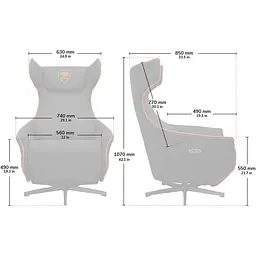 Геймерське крісло Cougar Magus Black (3MMGSORB.0001) [128783] - мініатюра 12