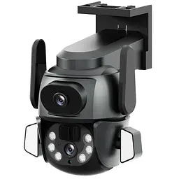 IP PTZ-відеокамера з WiFi 4Mp (2*2Mp) Light Vision VLC-9692WI10ZL f=4+8mm, ІЧ+LED-підсвічування, з мікрофоном (75-00205) - мініатюра 2
