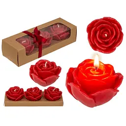 Набір свічок троянда Red colored candle GRAJMY RAZEM 74-3308 102784 - мініатюра 5