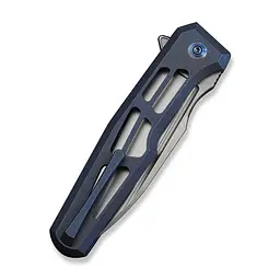 Ніж складаний туристичний Weknife Dressytak (8.6 см) Bohler M390 / Titanium синій - мініатюра 5