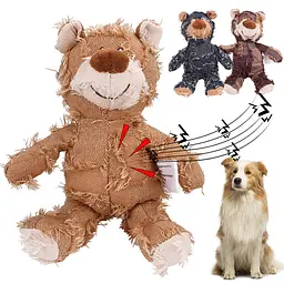 М'яка іграшка для собак Chew Squeak Plush Bear з пищалкою - мініатюра 4
