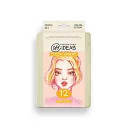 Набір олівців кольорових 99IDEAS "Color Expert" 12 кольорів, People Set, металева коробка, 99CE-12PEOP