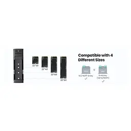 Кишеня зовнішня Ugreen USB-C to M.2 B-Key/M+B Key SSD 5Gbps SATA 3.0 aluminum 0.5m (10903) - мініатюра 10