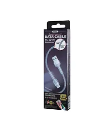Дата Кабель для заряджання REMAX Jany RC-124m USB 2.0 — micro USB 2.4A Срібний (1м) - мініатюра 3