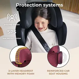 Автокрісло Kinderkraft Xpand 2 i-Size Cherry Pearl червоне KCXPAN02RED0000 (00-00305186) - мініатюра 13