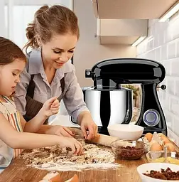 Кухонний комбайн планетарний Cookdeyi міксер тістоміс 1800 Вт чаша 8 л SM 1522NM black - мініатюра 6