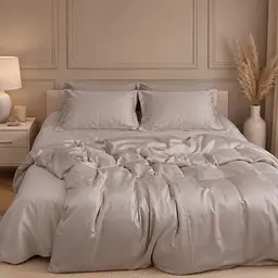 Комплект постільної білизни MirSon Tencel Grey Blue 200х220 см (2200013883623)