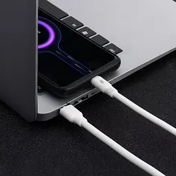 Кабель для зарядки Digital USB - Type-C 120W 2 м Білий (USBType-C2m120W) - мініатюра 5