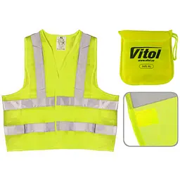 Жилет безпеки світловідбивний Vitol 116Y XXL жовтий (ЖБ009) - мініатюра 2
