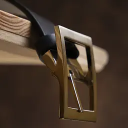 Чоловічий шкіряний ремінь GRANDE PELLE 3,4х120 см acs0014879 - мініатюра 8