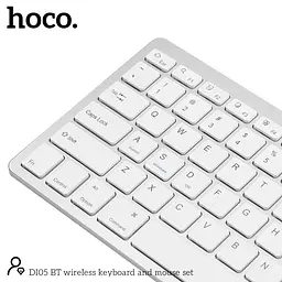 Набір Миша та клавіатура HOCO BT wireless keyboard and mouse set DI05 (Ukr/Ru/En) - мініатюра 3