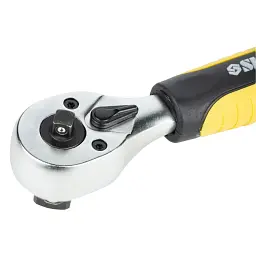 Тріскачка Sigma двостороння укорочена 1/4"-1/2" 145мм 72T CrV (6050251) - мініатюра 2