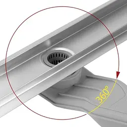 Трап для душу Rea Neox 80 Superflow brushed steel 2в1 REA-G2707 - мініатюра 2