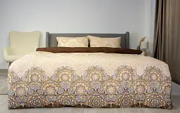 Комплект постільної білизни ТЕП Happy Sleep Rustic Charm ранфорс полуторний бежевий - мініатюра 3