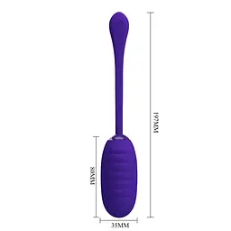 Віброяйце Pretty Love Kirk Super Soft Silicone 19.7 см (синій) - мініатюра 13
