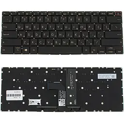 Клавіатура для ноутбука ASUS (UX393 series) rus, black, без кадру