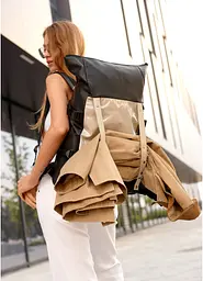 Жіночий рюкзак Sambag RollTop Hacking чорно-сірий 41 x 30 x 16 см (24460130) - мініатюра 4