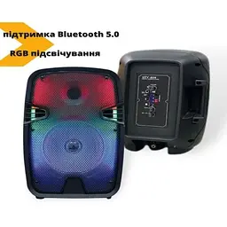 Портативна акустична система XPRO OTY-809 з Bluetooth RGB чорна (MER-15707_1473) - мініатюра 2