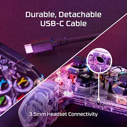 Геймпад HyperX Clutch Gladiate RGB for PC/Xbox Clear (7D6H2AA) - мініатюра 8