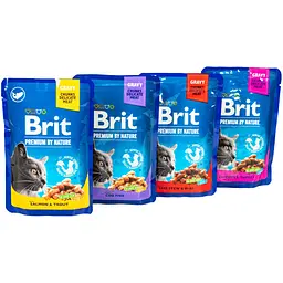 Набір вологих кормів для дорослих котів Brit Premium мікс 4 шт. х 100 г - мініатюра 5
