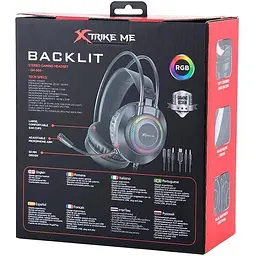 Навушники Xtrike Me Gaming RGB Backlight GH-509 чорні - мініатюра 2