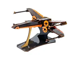 Дерев'яний 3D конструктор Космічний корабель, Puzzleоk (Puz-00922), 185 дет. - мініатюра 7