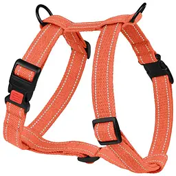 Шлея для собак Barksi Cotton Н-подібна М 28-48х40-66х2 см помаранчева