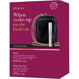 Набір в сумочці Pupa Kit Vamp: Туш для вій Volume Mascara + Лайнер для очей Stylo Liner (1067484) - мініатюра 2