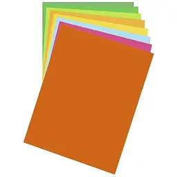 Папір для дизайну Folia Fotokarton B2 (50x70см) №41 Світло-оранжевий 300г/м2