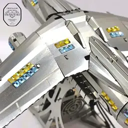Конструктор Metal Time Колекційна модель АН-225 "Мрія" CRYSTAL EDITION з кристалами SWAROVSKI (Зібрана) (MT001SWRSK/READY) - мініатюра 4