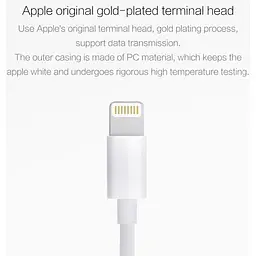 Кабель Xiaomi ZMi AL851 USB - Lightning 1.5m White [76061] - мініатюра 3