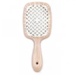 Гребінець для волосся Janeke Superbrush 1830 the Original Italian Patent Standart бежева з білим