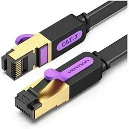 Патч-корд 5м, FTP cat 7 RJ-45 black Vention (ICABJ)