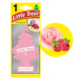 Ароматизатор повітря Little Trees Ялинка Троянда та малина (78298) - мініатюра 2