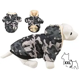Куртка TatraPet з капюшоном зимова на плюші CAMOUFLAGE 30 см розмір M