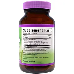 Екстракт листя зеленого чаю Bluebonnet Nutrition EGCG 60 гелевих капсул - мініатюра 2