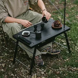 Складний стіл для барбекю Naturehike CNK2350CF018, сталевий, чорний - мініатюра 8