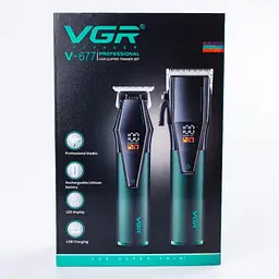Машинка для стрижки VGR V-677 2 шт чорний (43446-V-677_1280) - мініатюра 8