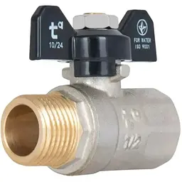 Кран кульовий Thermo Alliance Base 1/2" ВЗ прямий, PN40, метелик SD607W15