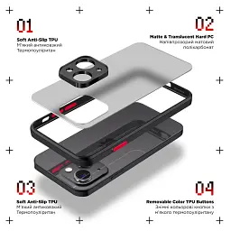 Чохол ArmorStandart Frosted Matte для Realme C67 4G Black - мініатюра 2