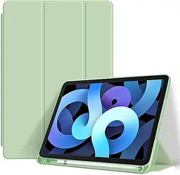 Чохол-книжка BeCover Tri Fold Soft TPU з кріпленням Apple Pencil для Apple iPad Air 4/5 2020/2022 10.9" Green (711107) - мініатюра 2