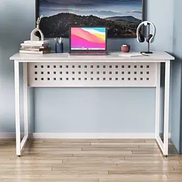 Стіл письмовий Майк Ferrum-decor 75x140x70 Білий метал ДСП Бетон 32 мм (FRD-106541) - мініатюра 5