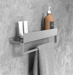 Полиця для ванної Rea SF01 45 см nickel brushed REA-47000 - мініатюра 3