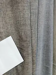 Штора льон полегшений сіро-бежевий 1 шт 300х200 - мініатюра 3