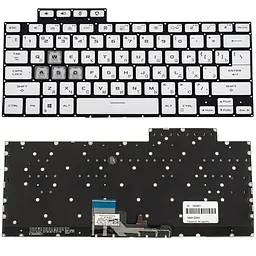Клавіатура для ноутбука ASUS (FX516 series) rus білий без фрейму підсвічування клавіш