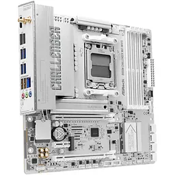 ASRock B850M CHALLENGER WIFI WHITE (AM5/B850, 4*DDR5, 2xPCIex16, HDMI, 4xSATA,2xM.2, 2.5GLan, mATX) - мініатюра 6