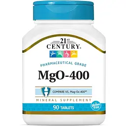 Вітаміни та мінерали 21st Century MgO-400, 90 таблеток