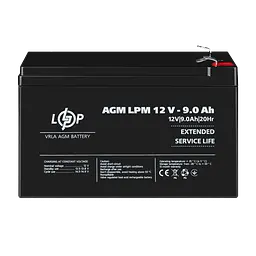 Акумулятор AGM LPM 12V - 9 Ah - мініатюра 2