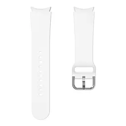 Ремінець для Samsung Galaxy Watch 5 Pro - білий ширина кріплення 20мм силікон розмір L Watchbands OneLine (WB624135) - мініатюра 2